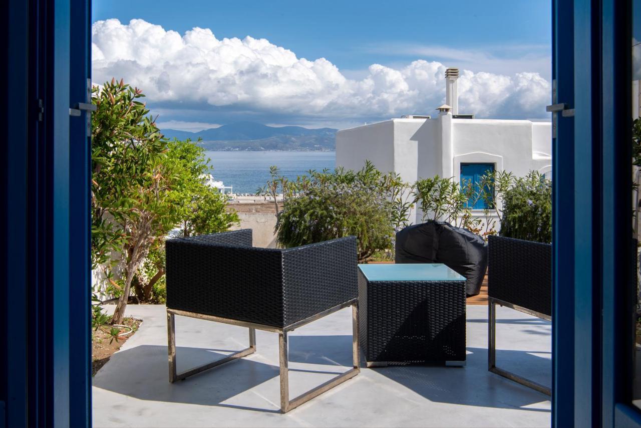 Just Blue With Amazing Sea Views In Piso Livadi Villa Bagian luar foto