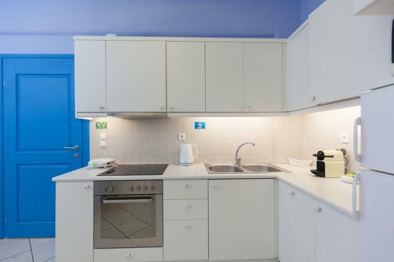 Just Blue With Amazing Sea Views In Piso Livadi Villa Bagian luar foto