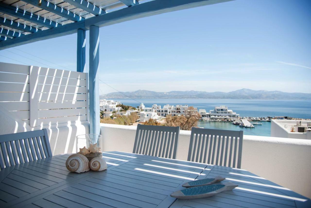 Just Blue With Amazing Sea Views In Piso Livadi Villa Bagian luar foto