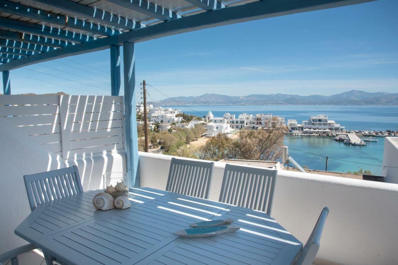Just Blue With Amazing Sea Views In Piso Livadi Villa Bagian luar foto