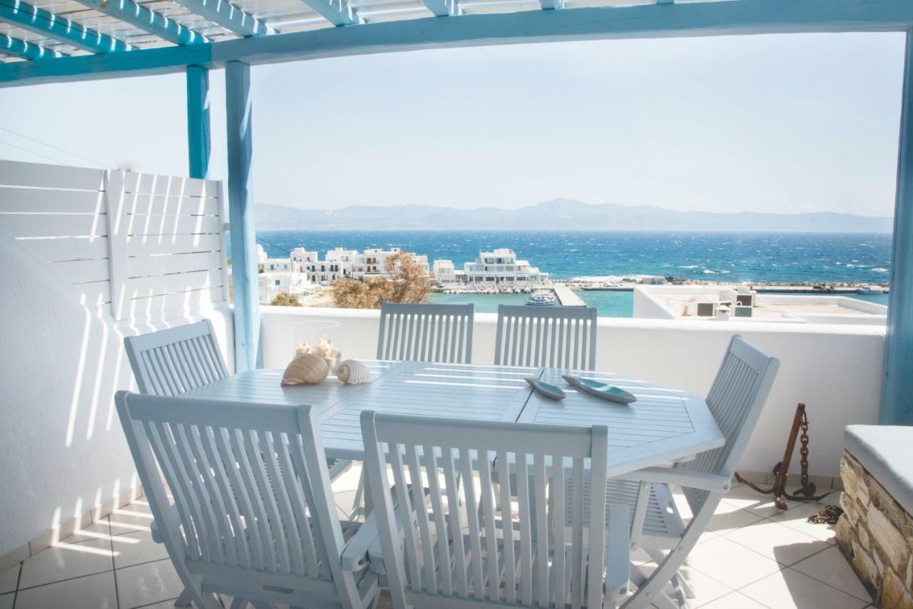 Just Blue With Amazing Sea Views In Piso Livadi Villa Bagian luar foto
